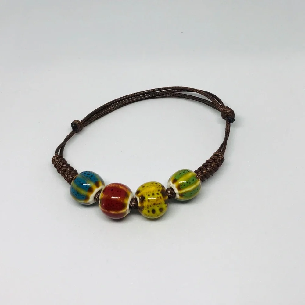 Handmade Adjustable Beaded Bracelet